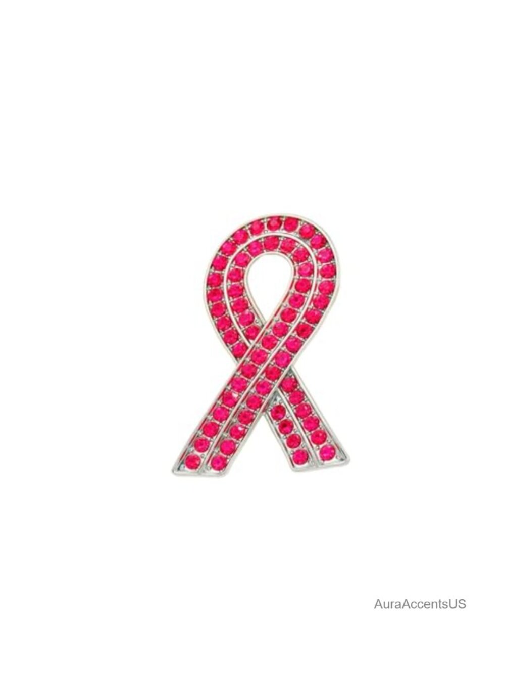 Rhinestone Ribbon Brooch Sparkling Crystal Pin for Blouse Dress Jacket Scarf